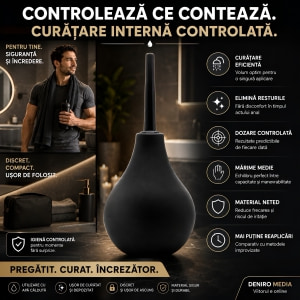 Anal Irigator Medium Negru