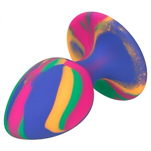 Anal Plug Cheeky Medium Tie-Dye Multicolor