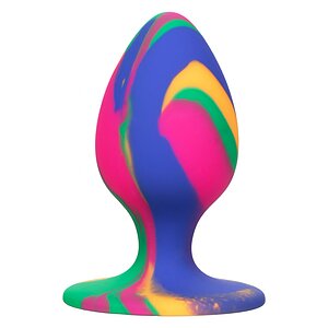 Anal Plug Cheeky Medium Tie-Dye Multicolor pe Denysa.ro