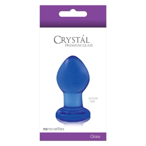 Anal Plug Crystal Small Albastru