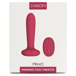 Anal Plug Cu Încălzire Primo Svakom Roșu