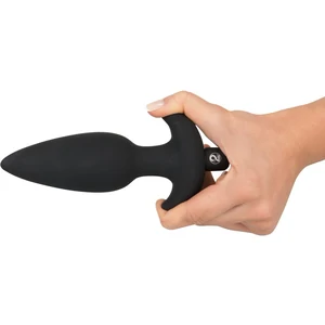 Anal Plug Cu Vibrații Black Velvet Large Negru