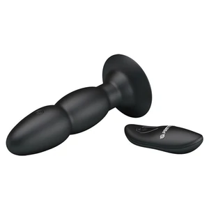 Anal Plug Rotativ Cu Vibrație Și Plăcere Intensă Negru