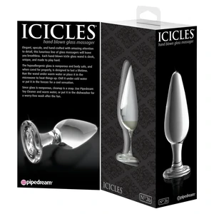 Anal Plug de Sticlă Icicles 26 Transparent