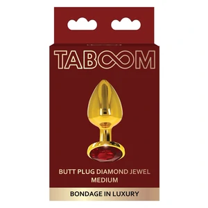 Anal Plug Diamond Jewel Medium Auriu