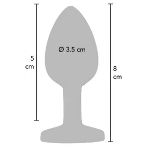 Plug Anal Mediu ToyJoy Bijuterie Negru
