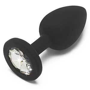 Anal Plug Diamond Jewel Small Negru pe Denysa.ro