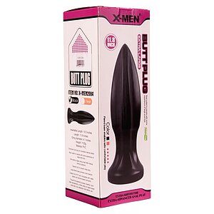 Anal Plug Extra Large X-MEN 11.8 inch Negru