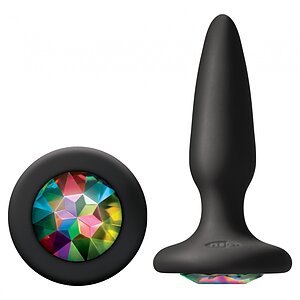 Anal Plug Glams Mini Rainbow Multicolor pe Denysa.ro