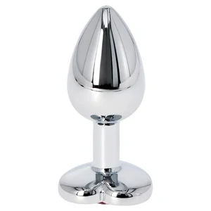 Anal Plug Heart Jewel Plug Small Roșu