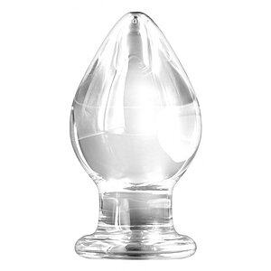 Anal Plug Knight Glass Transparent pe Denysa.ro