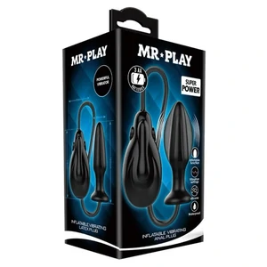 Anal Plug Mr. Play Inflatable Vibrating Negru