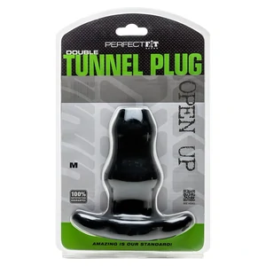 Anal Plug Perfect Fit Double Tunnel Negru
