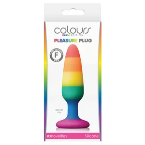 Anal Plug Pleasure Rainbow Small Multicolor
