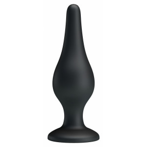 Anal Plug Cu Ventuză Negru pe Denysa.ro