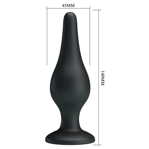 Anal Plug Cu Ventuză Negru
