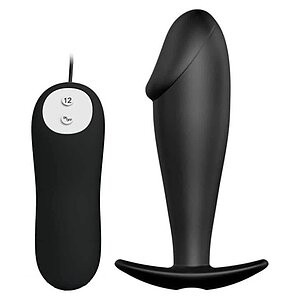 Anal Plug Pretty Love Stimulation Negru pe Denysa.ro