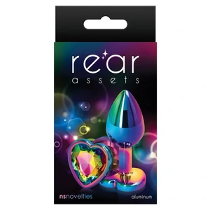 Anal Plug Rear Assets Multicolor Heart S