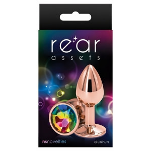 Anal Plug Rear Assets Rose Gold S Multicolor
