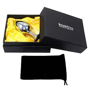 Anal Plug Rosebud Classic Metal Argintiu