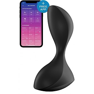 Anal Plug Satisfyer Sweet Seal Negru pe Denysa.ro