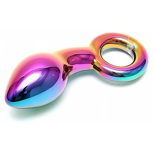 Anal Plug Sensual Glass Kaleigh Multicolor pe Denysa.ro