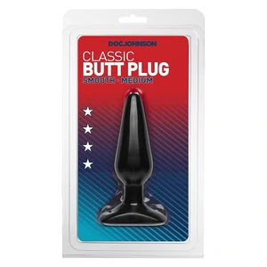 Anal Plug Smooth Mediu Negru