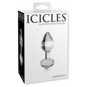 Anal Plug Sticlă Icicles No.44 Transparent