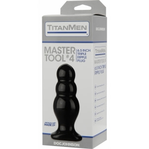 Anal Plug TitanMen Master Tool No.4 Negru