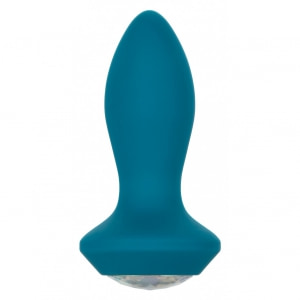 Anal Plug Vibrating Petite Crystal Probe Albastru pe Denysa.ro
