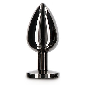 Anal Plug With Diamond Jewel L Negru