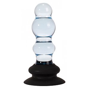 Anal Plug X-MEN 3 Beads Albastru pe Denysa.ro