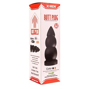 Anal Plug X-MEN cu Ventuză 9.6 inch Negru