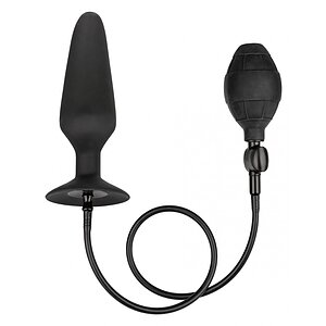 Anal Plug XL Silicone Inflatable 16cm Negru pe Denysa.ro