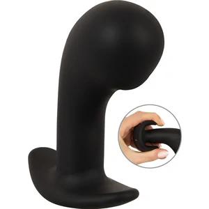 ANOS Big Head — Plug Prostatic cu Cap Mare, 10 Moduri Negru