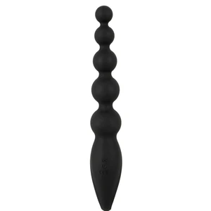 ANOS Bile Anale Vibrante, 7 Moduri, USB, Rezistent La Apă Negru