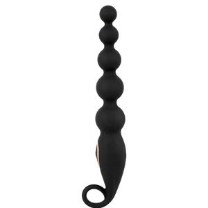 ANOS Bile Anale Vibrante, 7 Moduri, USB, Rezistent La Apă Negru