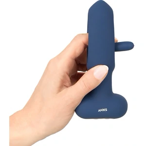 ANOS Plug Anal cu Limba Oscilantă – 10x10, Reîncărcabil Albastru
