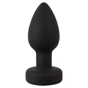 Anos Plug Anal RC cu LED Flash - 7 Moduri, Reîncărcabil Negru