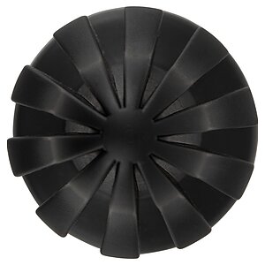 ANOS Super Soft Plug Anal 7 cm — Ventuză, Fixare Hands-free Negru