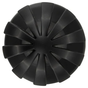 ANOS Super Soft Plug Anal 7 cm — Ventuză, Fixare Hands-free Negru
