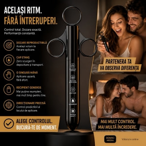 Aplicator Lubrifiant FistIt Lube Shooter Negru