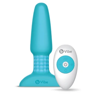 B-Vibe Vibrating Plug Albastru B-Vibe Vibrating Plug Albastru pe Denysa.ro