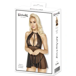 Babydoll Kissable Aurelia Negru S-M