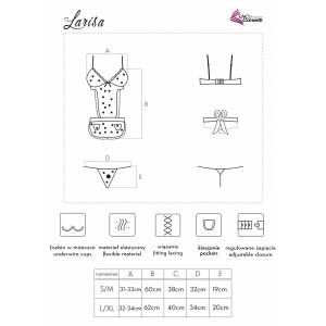Babydoll LivCo Larisa Negru L-XL