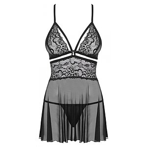 Babydoll Obsessive 838-BAB Negru S-M