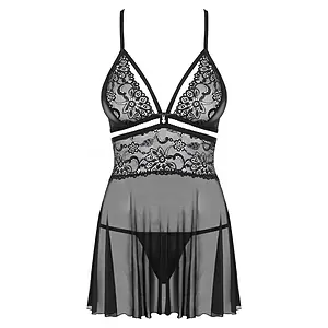 Babydoll Obsessive 838-BAB Negru L-XL