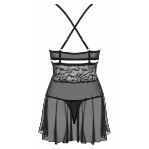 Babydoll Obsessive 838-BAB Negru 2XL