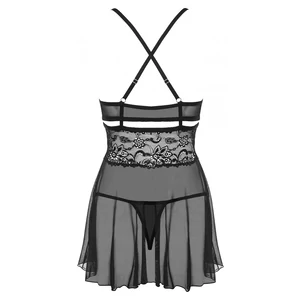 Babydoll Obsessive 838-BAB Negru S-M