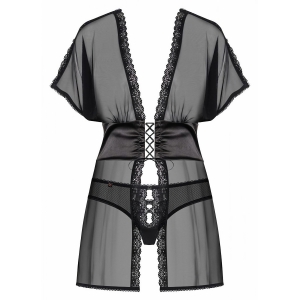 Babydoll Obsessive 868-BAB Negru L-XL